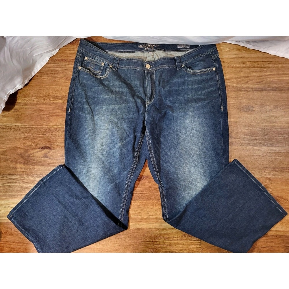 Melissa McCarthy Seven7 Jeans Womens Plus Size 28W Boot Inseam 32 NWT